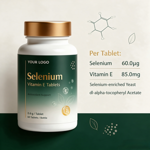 Tabletas de Selenio 60mcg y Vitamina E <span class=keywords><strong>85mg</strong></span> con Fórmula Personalizada, Suplemento Antioxidante de Levadura de Selenio para la Salud Inmunológica, Fabricante OEM - Product Image 5