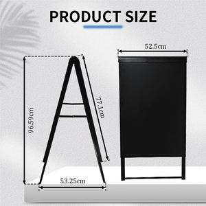 दुकानों, रेस्तरां और व्यवसायों के लिए जेएच-मैक फुटपाथ साइन मजबूत औद्योगिक सौंदर्य जाल ए-फ्रेम फुटपाथ साइन - Product Image 2