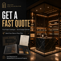 Range-bouteilles sur mesure pour cave à vin personnalisée et salle à cigares sur mesure, armoire murale à vin et solutions d'armoires de bar de luxe