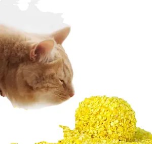 Fabrika satış yüksek kaliteli tozsuz ezilmiş saf kedi kumu kum darı kırık kedi kumu