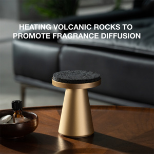 Natural Volcanic Rock Aroma <b>Oil</b> <b>Diffuser</b> <b>Electric</b> Waterless Aluminum Alloy Tabletop Fragrance Scent <b>Diffuser</b> Art Design - Product Image 5
