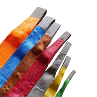 Sangle de levage robuste en polyester 100 % certifiée CE, 1-10T, 4:1-8:1, personnalisée, haute résistance, anti-abrasion, 4 mm, avec œillets