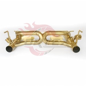 Sistema de Escape de Alto Rendimiento Vortex Golden SS304 Valvetronic para Ferrari 488 GTB Spider con Sistema de Silenciador de Carreras X-Pipe - Product Image 3
