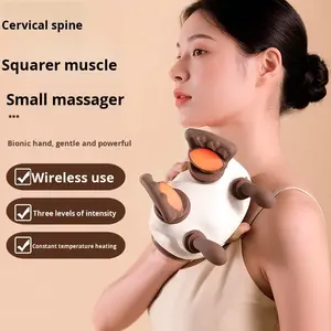 Comercio exterior masaje terapia de calor portátil trapecio músculo amasado chal exclusivo pequeño hombro cuello masajeador - Product Image 3