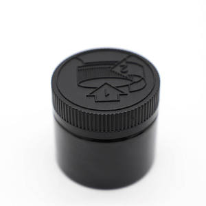 Envases Cosméticos ecológicos Tarro de crema de plástico verde negro transparente de boca ancha con tapa resistente a los niños - Product Image 3