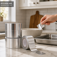 Ruban d'étanchéité en aluminium pour isolation de panneaux de mousse CVC, barrière réfléchissante de chaleur et anti-humidité, imperméable et durable