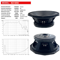 Subwoofer de 18 pouces : 4000 W de puissance élevée, aimant simple de 330 mm, bobine vocale de 6 pouces, haut-parleur audio professionnel