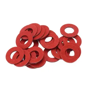 Juntas y sellos industriales de papel de fibra roja ignífuga, aislamiento de papel de fibra vulcanizado, arandelas y anillos de papel de acero rojo - Product Image 3