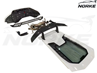 Nuevo Splitter Delantero de Fibra de Carbono Seca, Parachoques OE 4T3807059B, Fácil Instalación, Plug & Play para Huracan LP580 STO