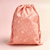 Sac à cordon pliable en non-tissé recyclable avec logo personnalisé à prix avantageux pour l'emballage de marchandises de détail