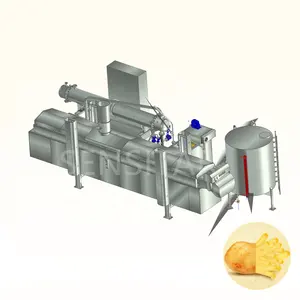 Europe Technology Factory Price High Quality Big Capacity French Fries Processing Machine 2000-5000kg Hot Sale