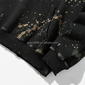 Sudadera con Capucha para Hombre, Diseño Personalizado de Fábrica, Pintura a Mano, Impresión Digital, Bordado con Pedrería, Sudadera Moderna de Primavera - Product Image 4
