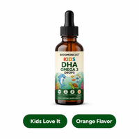 Gouttes liquides de DHA Oméga 3 pour enfants 60 ml Vegan Soutien cérébral, visuel et immunitaire pour les enfants Vente en gros