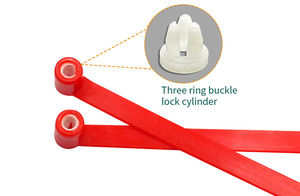 Precinto <span class=keywords><strong>de</strong></span> Seguridad Desechable <span class=keywords><strong>de</strong></span> Plástico con Cierre Ajustable para Contenedores, Camiones y Urnas con Logotipo Personalizado - Product Image 3