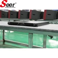Amplificateur de puissance professionnel Seer CA-2.1 2 canaux classe D 2x1000W, système de haut-parleurs 8 enceintes à montage en rack avec alimentation 90-260VAC