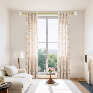 Set di Aste per Tende in Ferro Dorato Moderno e Minimalista, Stile Art Deco, Robuste e Decorative per la Casa - Product Image 3