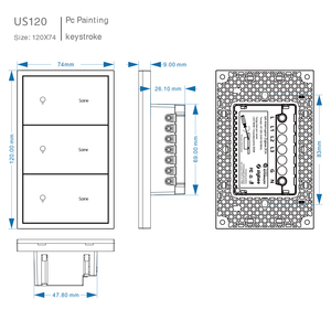 Au chứng nhận SAA ZigBee thông minh chuyển đổi ánh sáng, làm việc với Alexa Google SmartThings hub, điều khiển bằng giọng nói, Chế độ cảnh, trắng - Product Image 6