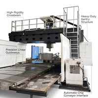 Centre d'usinage CNC à portique robuste NEWAY PM2040HC, fraiseuse à pont fixe 3 axes, système FANUC, déplacement X de 4000 mm, en fonte