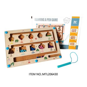 Bébé apprentissage lettre correspondant Ggame Montessori perle <span class=keywords><strong>Alphabet</strong></span> <span class=keywords><strong>labyrinthe</strong></span> jouet enfants jouets en bois - Product Image 3