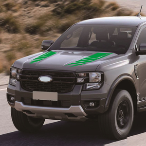 Autocollants graphiques en vinyle pour capot de voiture, décalcomanies décoratives pour Ford Ranger Raptor F-150 2015-2018, accessoires de décoration pour capot de pick-up - Product Image 2