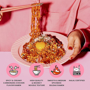 Authentic <strong>Korean</strong> Food Halal Sanyang Brand Creamy Buldak Chicken Carbonara <strong>Korean</strong> Spicy <strong>Ramen</strong> Packet <strong>Noodles</strong> Wholesale Products - Product Image 4