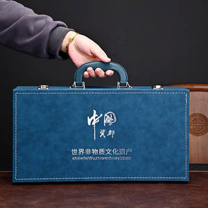 Chinese Style Kiln-Transformed Glazed Tea <b>Set</b> With <b>Teapot</b> <b>And</b> <b>Cups</b> In Gift Box <b>For</b> Business Gifts - Product Image 2