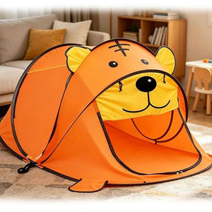 Tienda de juegos de tela para niños con diseño de animales de dibujos animados, plegable, portátil, para interior y exterior, con bolsa de transporte, dinosaurio, unicornio, tiburón, oso, casa de juegos para niños pequeños - Product Image 5