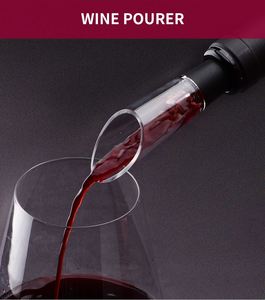 C5 3in1 Pourer Manual Air Pressure Stopper Corkscrew Air <b>Pump</b> <b>Wine</b> Opener With Foil Cutter Gift Box - Product Image 4