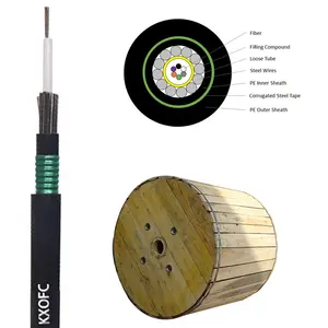 Direct Burial fiber cable GYXTY53 Uni-tube Anti-rodent Optical Cable underground fiber optic cable