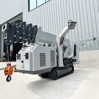 Grue mobile électrique et diesel Tonlita CE EPA EURO 5, petite grue araignée portable avec flèche de rehaussement et ventouse pour verre