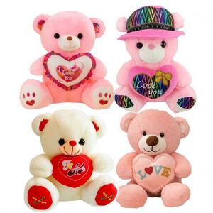 ตุ๊กตาหมีเท็ดดี้ OEM ODM ขนาด 30 ซม. 40 ซม. สำหรับเด็ก  รับทำโลโก้ ตุ๊กตาขนนุ่มน่ารักสีชมพู  ตุ๊กตาอนิเมะปักลาย  ตุ๊กตาสัตว์น่ารัก - Product Image 2