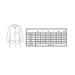 Blouse de laboratoire unisexe BlackLab personnalisée avec broderie, pour femmes et hommes, manches longues, en coton tricoté, longue blouse médicale - Product Image 6