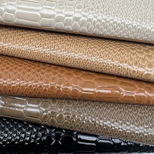 Sıcak satış yılan Python kabartmalı desen sentetik suni deri streç kumaş ayakkabı üst ve çanta için - Product Image 2
