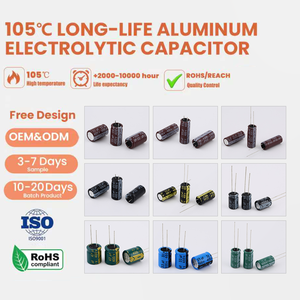 알루미늄 전해 커패시터 스루홀 35V220UF,8*12mm 공장 직송 고온 저항 장수명 - Product Image 2