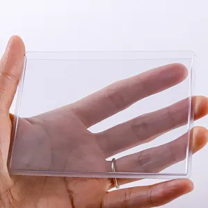 Transparent 35PT Side Loading Card Holder Pack Of 25 Waterproof Dustproof Hard Plastic Card Protectors For Sports Cards