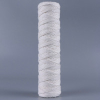 Cartouche filtrante pré-filtration domestique en coton PP à enroulement, spécifications multi-microns pour système de filtration d'eau par osmose inverse