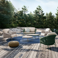 Ensembles de chaises et tables en métal d'extérieur, tables basses de patio, combinaisons pour cour et balcon, design nordique