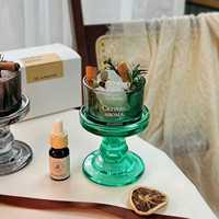 Diffuseur de pierres aromatiques en cristal naturel, bougeoir en verre, pour la maison, haut de gamme, purificateur d'air, emballage simple, pierre brute diffuseuse