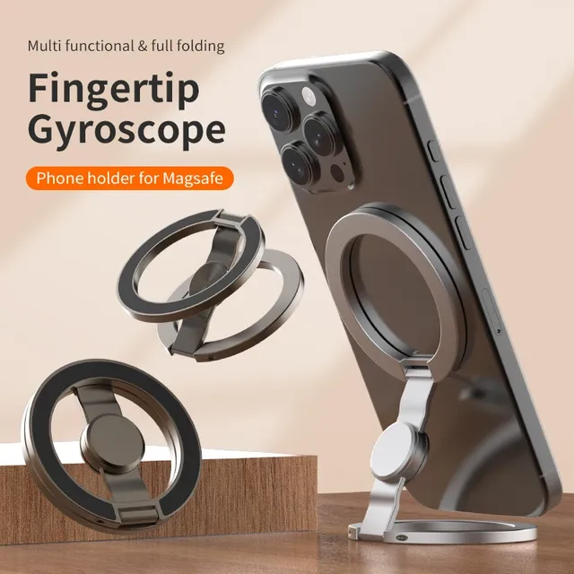 Magnetic Double-sided Strong Magnetic Desk Phone Holder Photography Equipment Mobile Phone Accessories Portable Folding Magnet