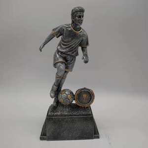 Resin Soccer <b>Trophy</b> With Player Figure And Ball Sports Award For Football Enthusiasts - Product Image 4