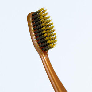 Soft Bristle Toothbrush With Tongue Scraper High Density Volcanic Fiber Adult Manual Toothbrush Chinese Style 8 Pack - Product Image 4