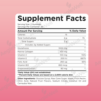 OEM AegleWell Glutathion Gummy Supplement, verrijkt met foliumzuur en vitamine B12, ter ondersteuning van algemene schoonheid en welzijn.