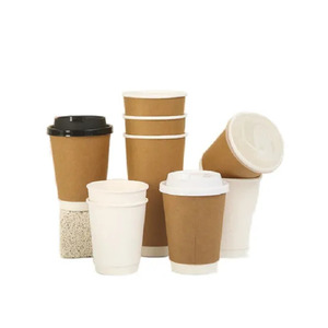 Gobelet à café en papier personnalisé pour boissons chaudes, gobelet à café en papier jetable avec couvercle, gobelets en papier personnalisés - Product Image 3
