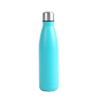 Bouteille d'eau sport isolée en acier inoxydable 304 à double paroi, forme cola, 500 ml, bleu lac, pour extérieur, gym, cyclisme, gobelet de voyage