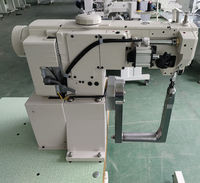 Machine à coudre industrielle pour sacs en cuir avec pied entraîneur, point noué, nouveau moteur, rotation automatique à 180 degrés