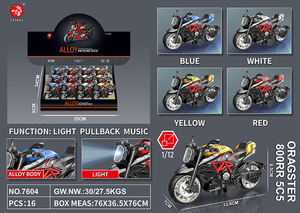 Motocicleta fundida a presión Premium Gust de edición de <span class=keywords><strong>coleccionista</strong></span> a escala 1:12-Luces LED dinámicas + Caja de regalo con pantalla elegante incluida - Product Image 2