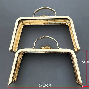 Fermoir Métallique Baiser Ancien Cadre Serrure Arche à Poignée Fleur pour Sac à Main, <span class=keywords><strong>Porte</strong></span>-<span class=keywords><strong>Monnaie</strong></span>, Portefeuille, Fabrication Artisanale - Product Image 6