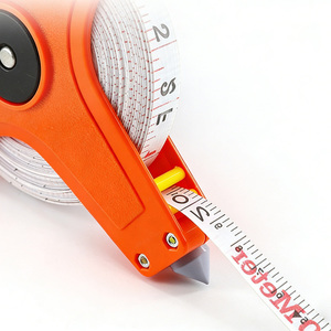 Mètre à ruban portatif en fibre de verre avec cadre en plastique 20m/30m/50m/100m, bobine ouverte, pour l'ingénierie et la topographie - Product Image 6