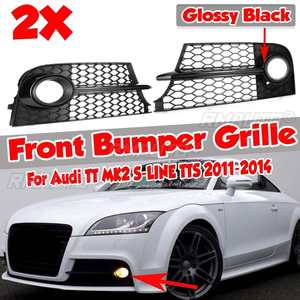 Rejilla de faro antiniebla delantera S-LINE para Audi TT MK2 S-LINE TTS 2011-2014, cubierta de rejilla de malla de nido de abeja para faro antiniebla - Product Image 1