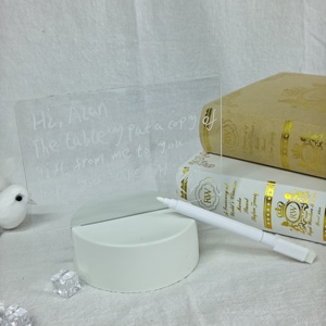 กระดานเขียนแบบลบได้ ดีไซน์ใหม่ ปี 2024  แบบ DIY  พร้อมไฟ LED  ไอเดียสุดล้ำ  กระดานอะคริลิค  กระดานโน้ตบุ๊ก  ของขวัญ - Product Image 5